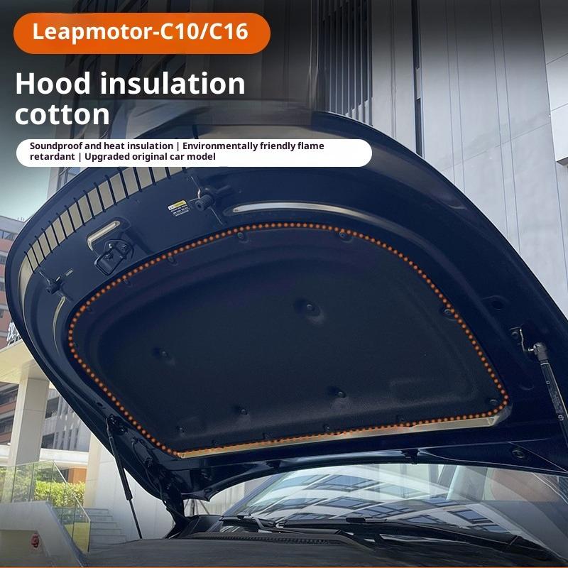 Fit For Leapmotor C10 C16 Hood Sound Insulation Heat Insulation Cotton Electric Version Engine Cover Protection Modification