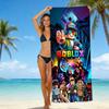 Roblox Roblox Game Beach Towel European And American Microfiber Bath Towel Beach Children Adult Towel