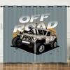 Curtain Car Off-Road Vehicle 3D Digital Printing Blackout Curtain Punching