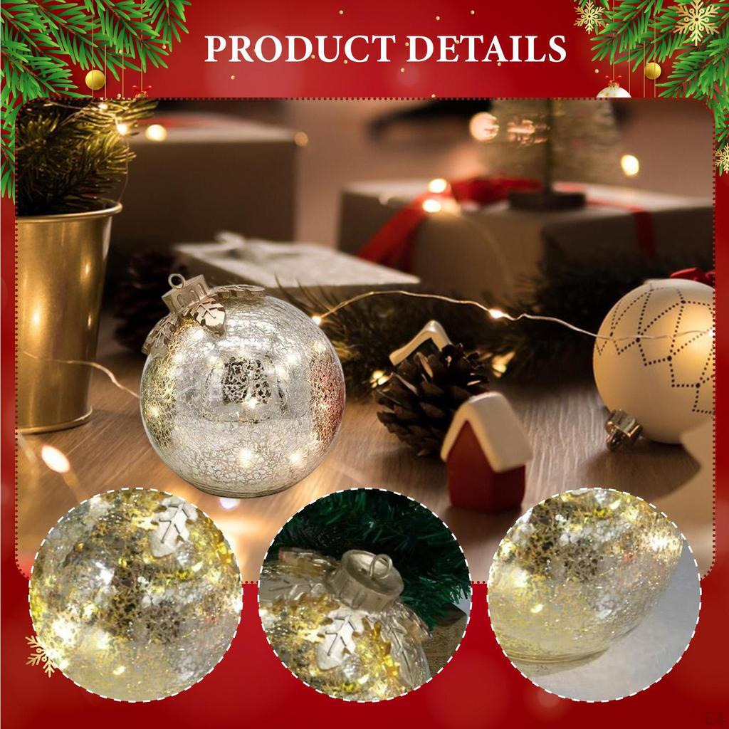 Weihnachtskugel Ornament Anhänger Leuchten Tischbaum Hängedekoration für Feiertag