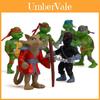 Tartarughe Ninja Mutanti Adolescenti Mini Statuetta in PVC per Decorazione Ufficio e Collezionisti