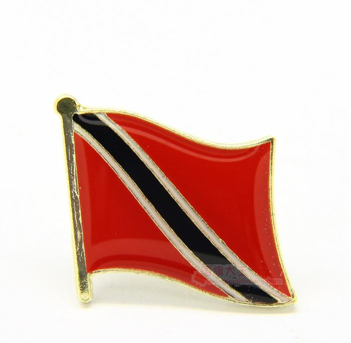 World Flags Enamel Lapel Pin - UK & US Iron Brooch with Drip Glue and Baking Paint Finish.
