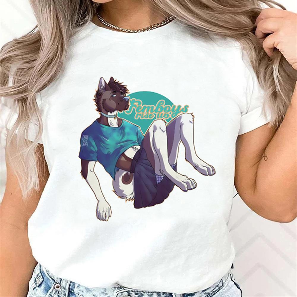 T-shirt Femboy femme Pastel Digital Punk hip hop harajuku T-shirt Classique Streetwear Tendance Coloré Grunge graphique Années 2000