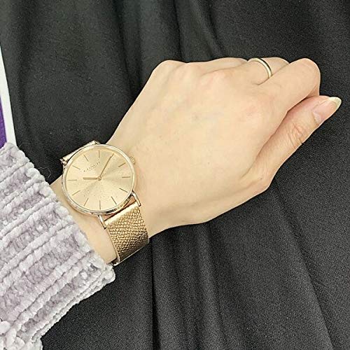 Coach Women's Perry Boys' Pink Gold Leather Watch 14503322