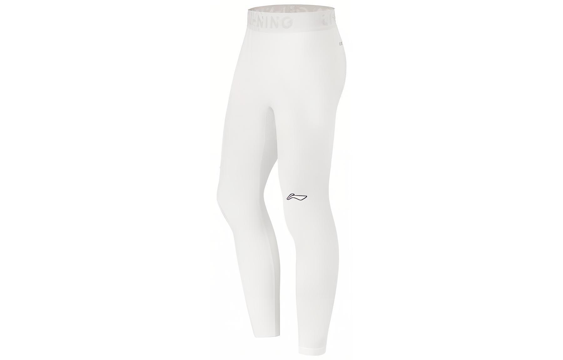 Li Ning Professional Basketball Collection Sports Pants Men s Standard White AKLT881-2 L