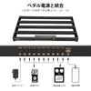 LEKATO Guitar Pedal Board Powered Pedal Board Aluminum Alloy Pedal Board with Pedal Cable Bag Adhesive Hook Side Tape 19x12.2x1.8" 2.97lbs