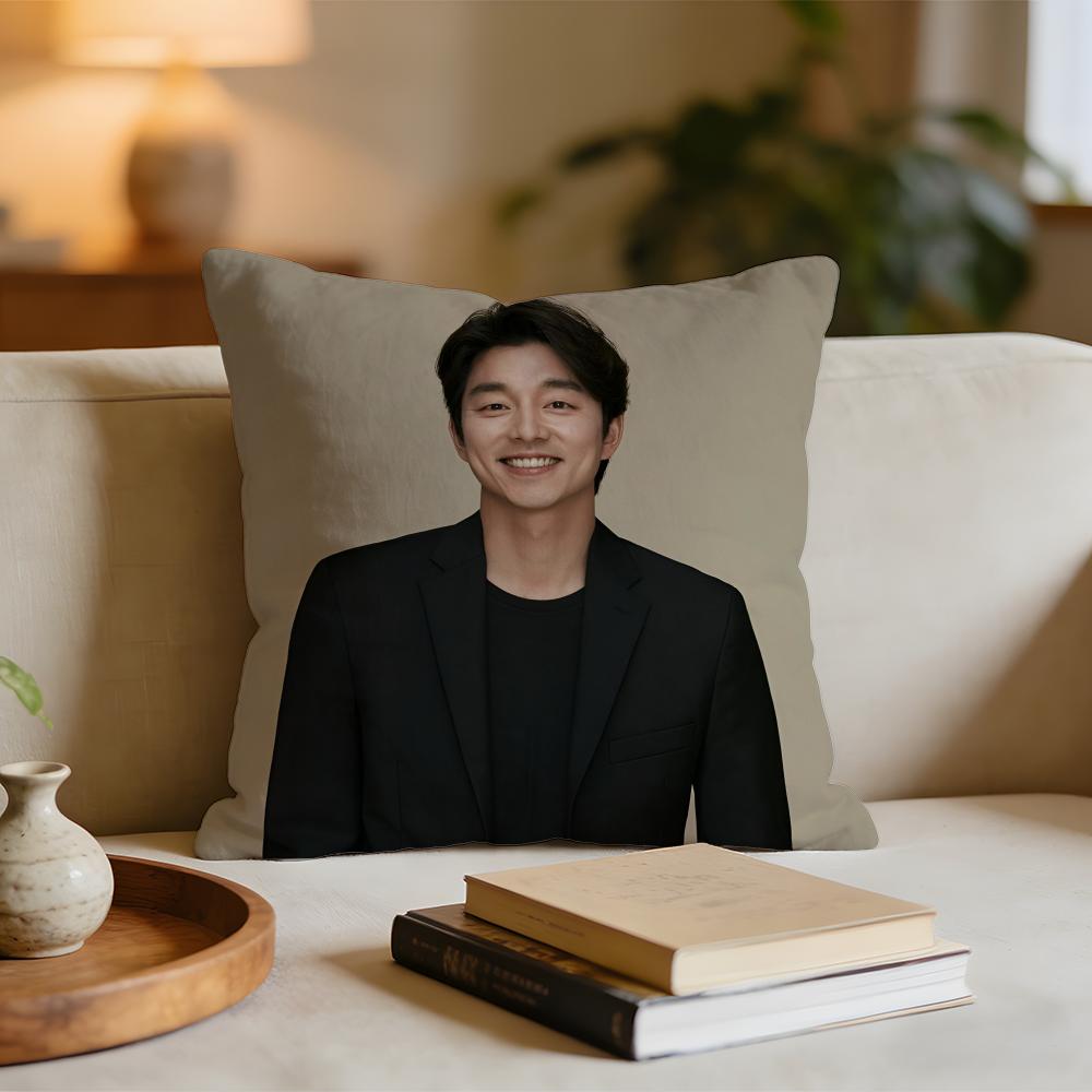 

Hot Actor GGong YooS Cushion Cover Short plush pillowcase for bed sofa carwashable 30x30cm
