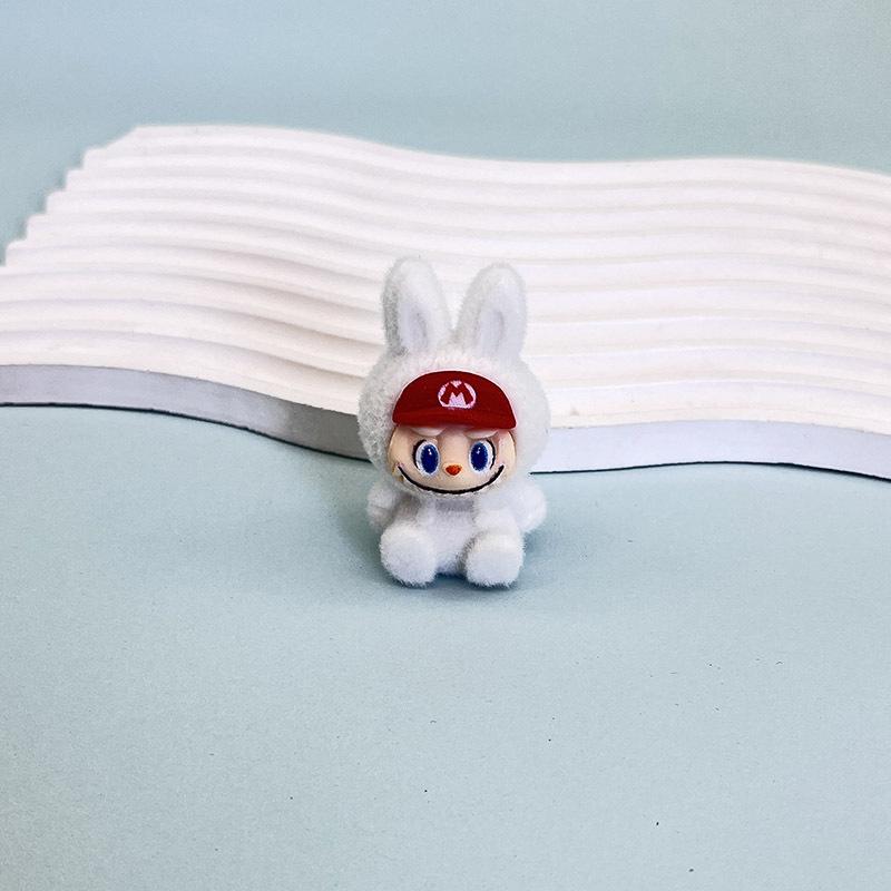 Flocking Doll Pendant Keychain DIY Decorative Ornament Jewelry Girlfriend Gift Bag Pendant