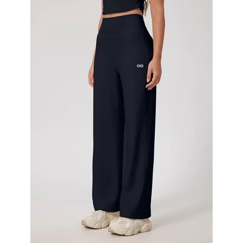 Oiob Casual Sports Pants Female All Year Round Loose High Waist Loose Pants Yoga Fitness Drape Quick-Drying Straight-leg Long Pants