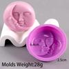 DIY Mond Liebe Sonne Gesichtsform Kerzenform Duftkerze Silikonform Handgemachte Seife Gips Harz Bastelformen Heimdekoration