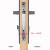 Smart Electronic Door Lock APP/ Password/ Card/ Key/Fingerprint Unlock Tuya TTLock APP Smart Adjustable Cylinder Lock for Home