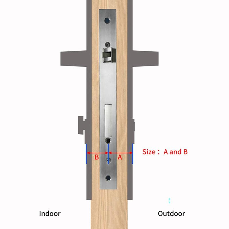 Smart Electronic Door Lock APP/ Password/ Card/ Key/Fingerprint Unlock Tuya TTLock APP Smart Adjustable Cylinder Lock for Home