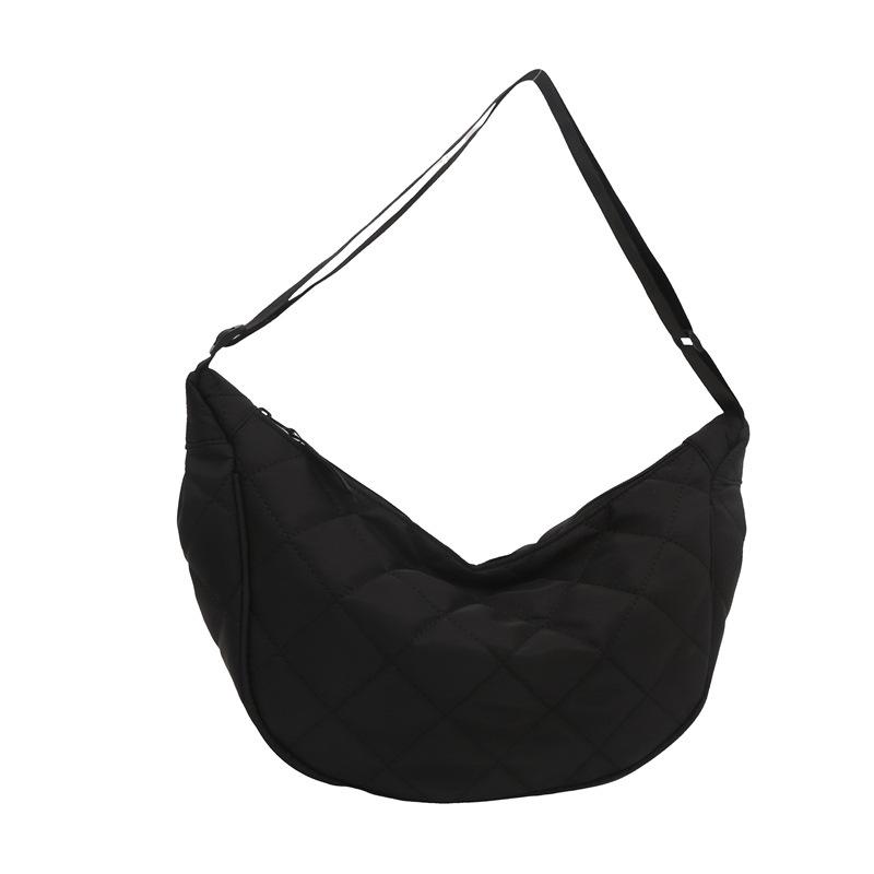 Foreign Style Bag Women's Large Capacity 2025 New Spring Fashion Dumpling Bag Niche Nylon Shoulder Messenger Bag