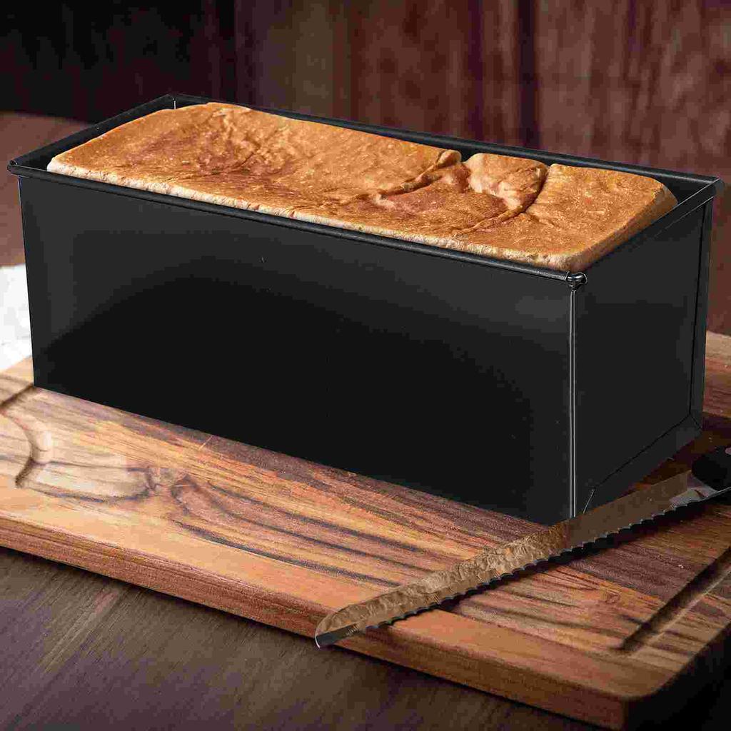 Baking Pan with Lid Square Loaf Deep Bread Tin Saucepans Tray Toast Bakeware Mini Barbecue