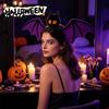 Versatile Costume Accessory Halloween Bat Hairband Plush Wing Gothic Style Headband Holiday Gathering Hair Accessories Cosplay Party for Women