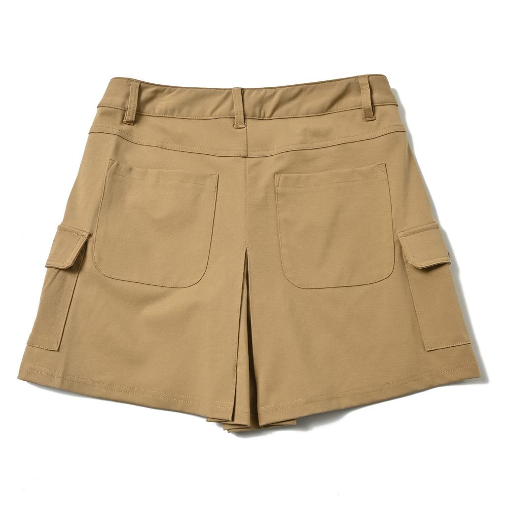 7630 BE Pleated Culotte Del Sol Sizes Skirt, Beige, Golf, Women's, M-4L (4L)