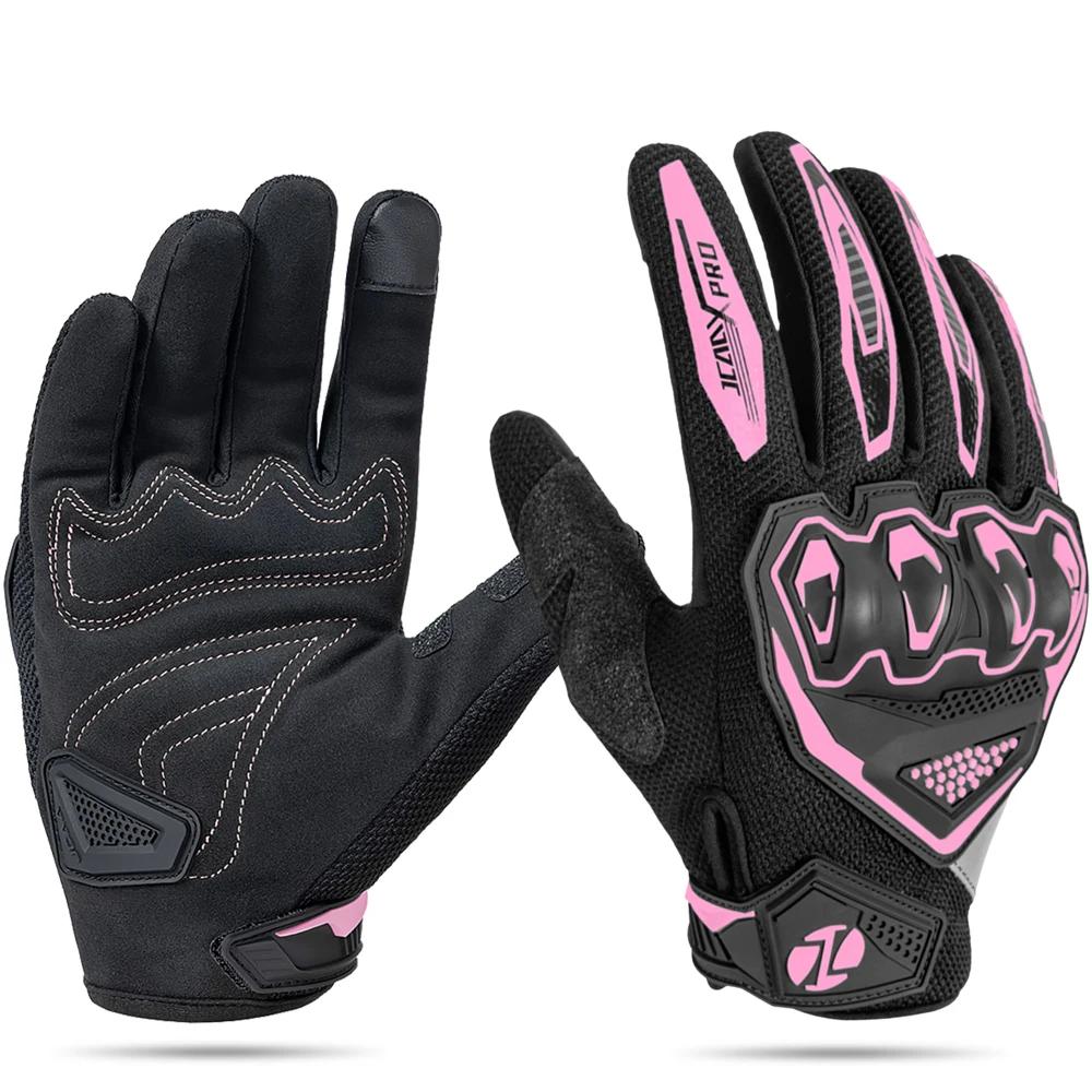 Summer Motorcycle Gloves Dirt Bike Items Full Finger Accessory Touch Screen Compatible Unisex for Moto Riding Cycling Guantes