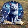 1PC cat zodiac Umbrella-8-Rib Reinforced, Automatic Open, Lightweight & Durable, Cute Fashion Accessory for Outdoor-P2691