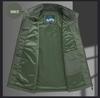 Gilet da pesca casual da uomo multi-tasche per primavera e autunno, per esterni, per mezza età e anziani