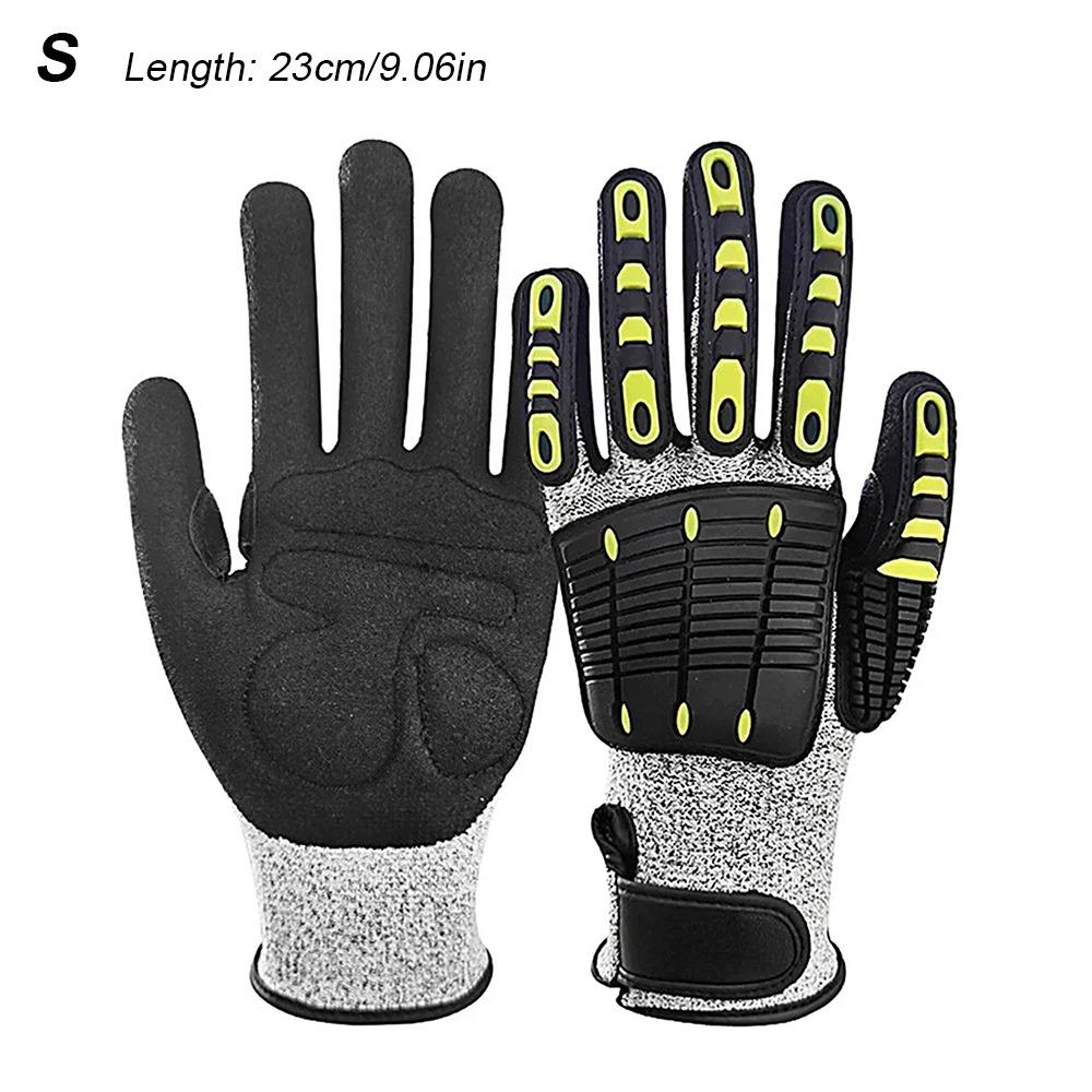 

1 пара перчаток с защитой от вибрации и ударов, перчатки для безопасности при спасательных работах на открытом воздухе, рабочие перчатки S