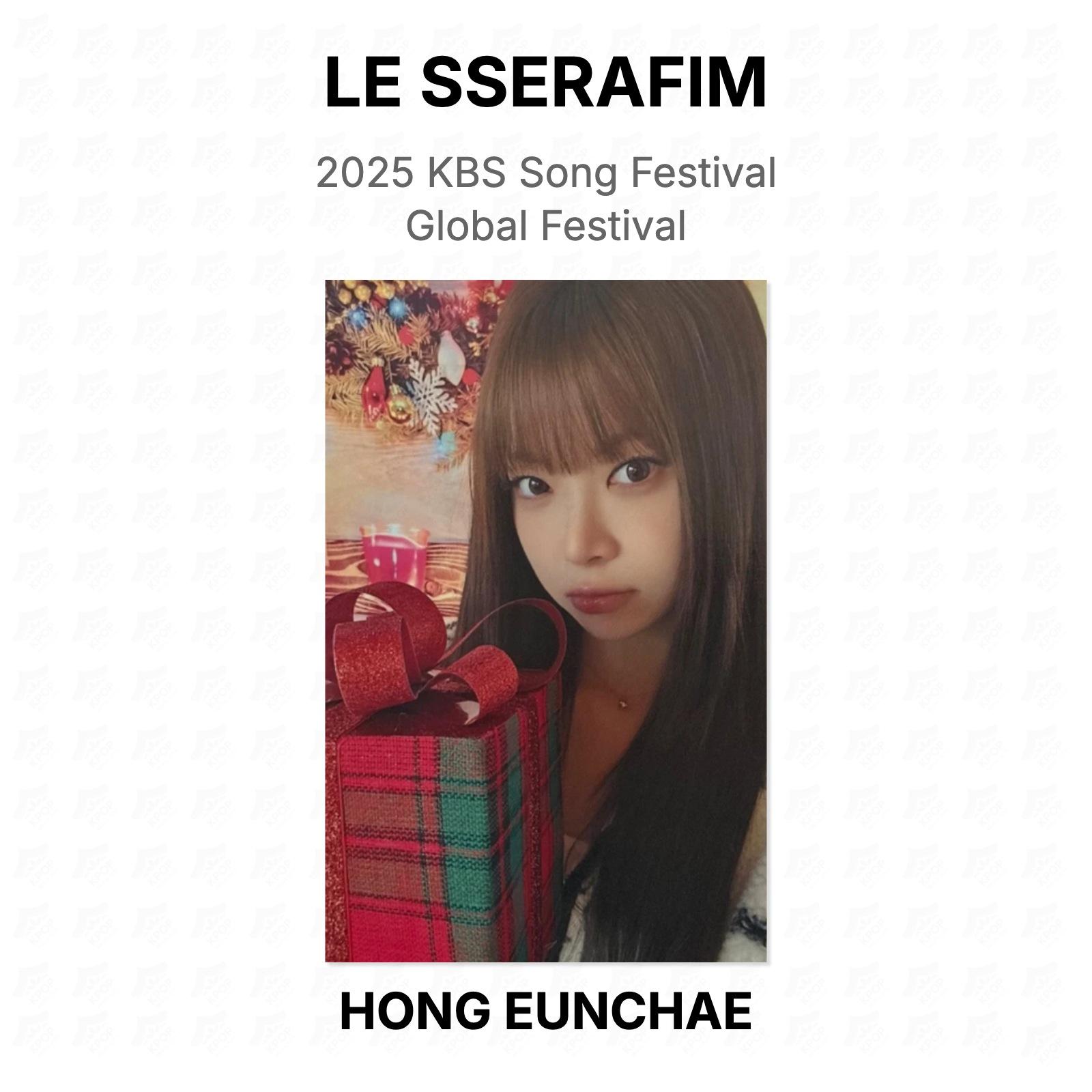 LE SSERAFIM 2025 KBS Song Festival Global Festival Official Photocard HONG EUNCHAE