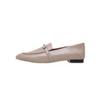 Women's flat-soled single shoes spring and autumn Doudou shoes genuine leather lazy one-pedal small leather shoes sweet college
