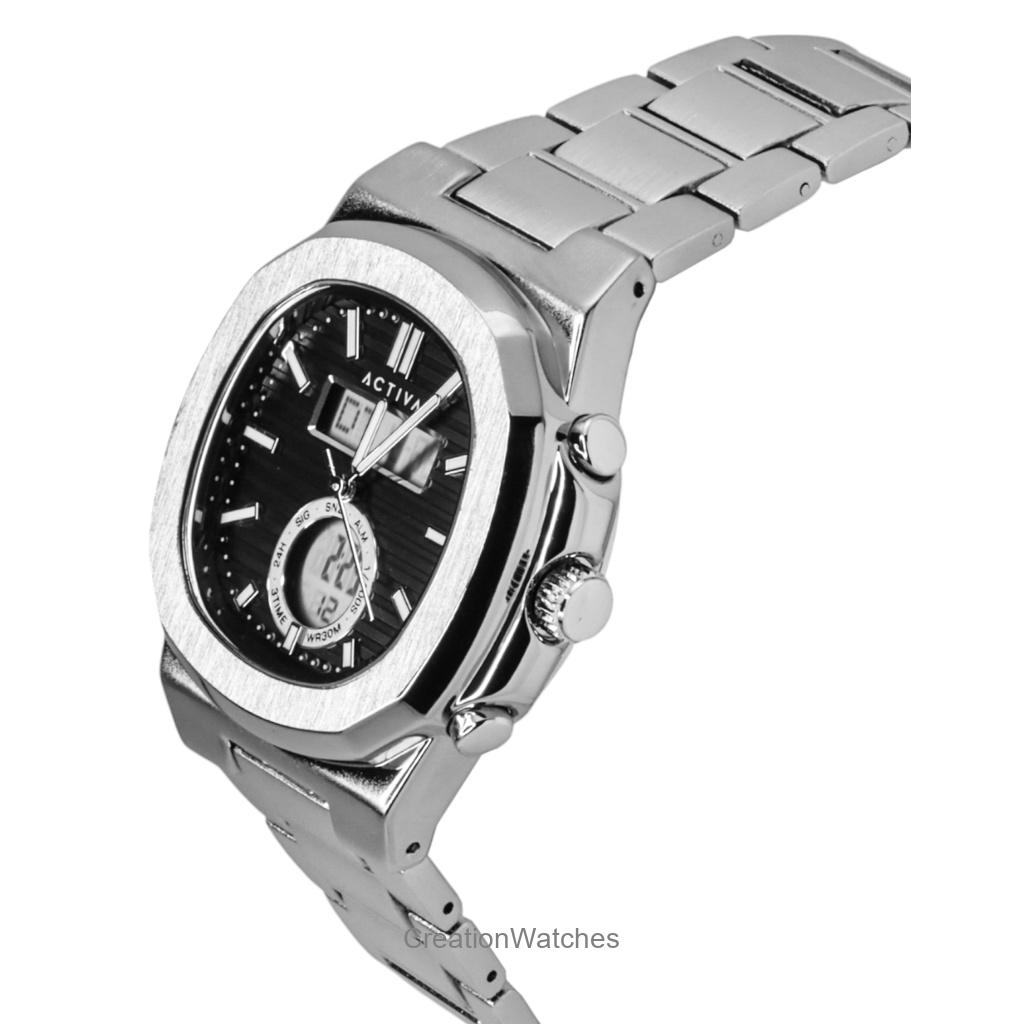 INVICTA Activa Stainless Steel Black Dial Quartz ACW2279-005 Men's Watch