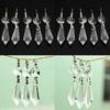 10Pcs Chandelier Crystal Prism Pendants Refurbishing 38mm Chandelier Crystal Glass Lamp Prism Pendants Lighting Accessories
