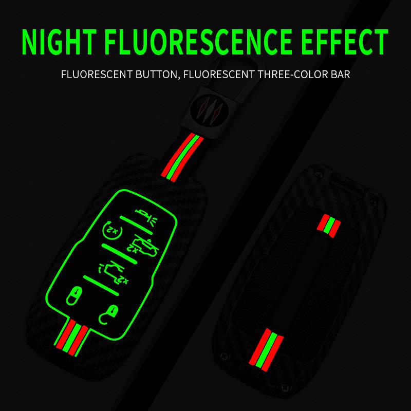 Interior Mouldings Metal Car Key Cover Fob Case Shell for Dodge Ram 1500 Pickup TRX Rebel Ram 2500 3500 4500 5500 2019 2020 2021