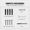 Handrail, 1-3 Step Black Steel Railing for Steps 330LBS Capacity Stair Handrail Baking Varnish Metal Handrail for Stairs Stylish Handrails for Outdoor