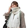 Autumn and Winter Scarf Female Korean Version Versatile Cute Student Couple Ins Girl Japanese Thick Wool Knitted Scarf Tide