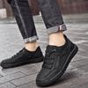 2025 Plus Size Hand-stitched Men's Leather Slip-on Casual Low-top Shoes for Spring