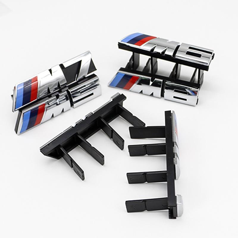 3D ABS M Logo Car Front Grille Badge Sticker For BMW M Emblem E46 E36 E34 F10 E90 M1 M2 M3 M4 M5 M6 M7 M8 Decorative Accessories nlxk36