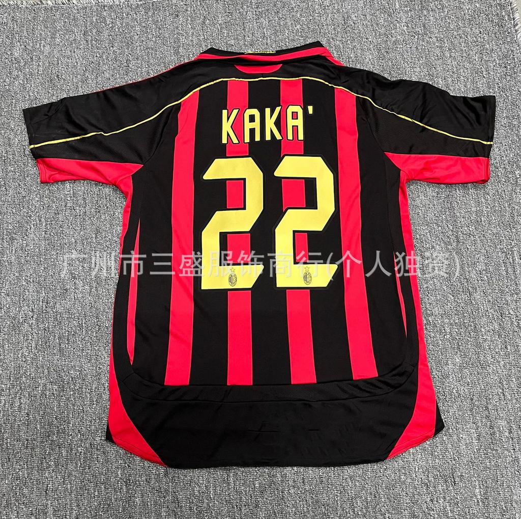 Großhandel Vintage Barcelona Real Madrid Paris AC Santos Spanien Messi Rokaka Ronaldo Trikot