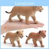 Lebensechte Löwenkönig Waldtier Figur PVC Ornament für Bildungs- und Spielgebrauch