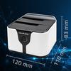 Qoltec Aluminum Case | HDD SSD 2.5" SATA3 | USB 3.0 | Silver
