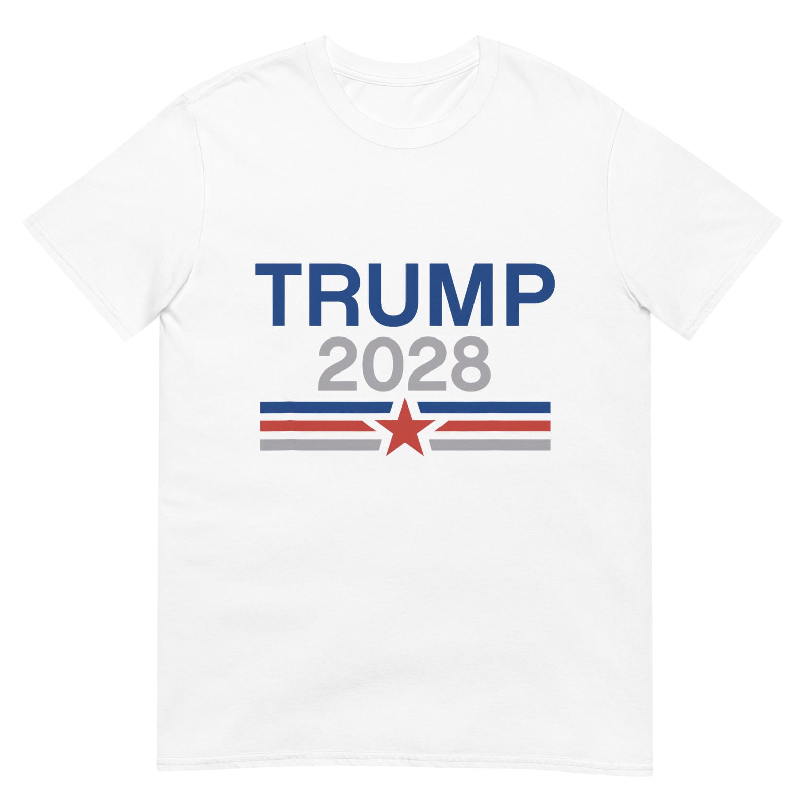 Трамп 2028 Минималистичная Ретро Патриотичная Футболка с Инаугурацией Трампа L
