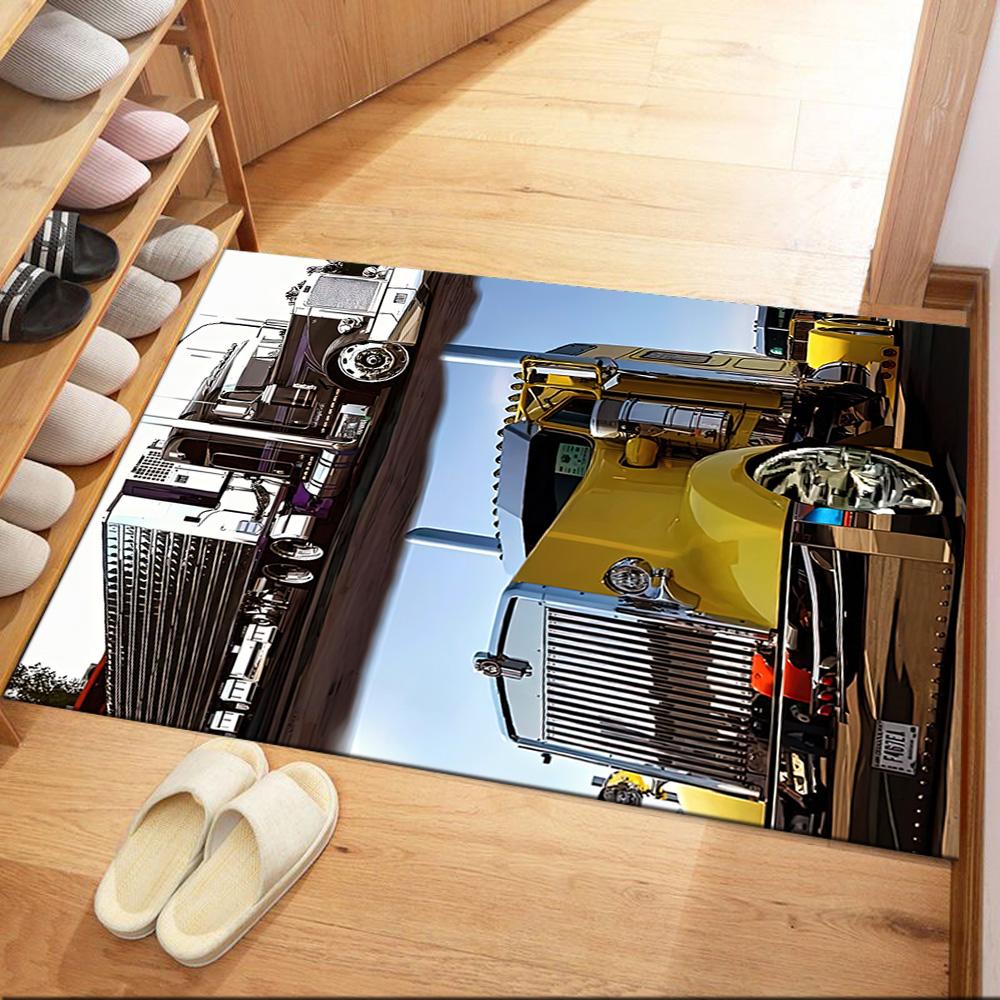 Kw Heavy Trucks Carpet Design For Kitchen Entryway Bedrooms Dormitory Antislip Carpet Office Home Decor Birthdaychristmas Gift
