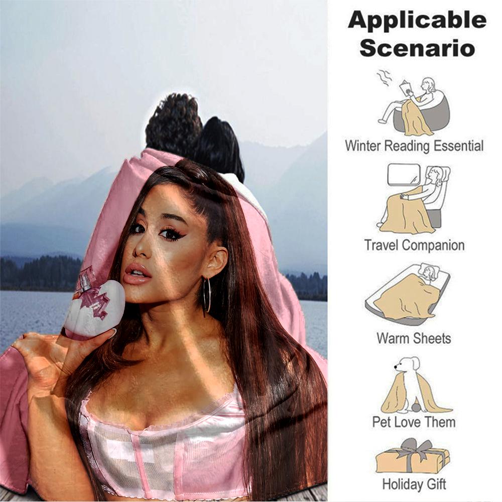 Pink Heart Perfume Blanket Soft Throw Blanket For Home Bedroom Bed Sofa Travel Office Solid Christmas Blanket
