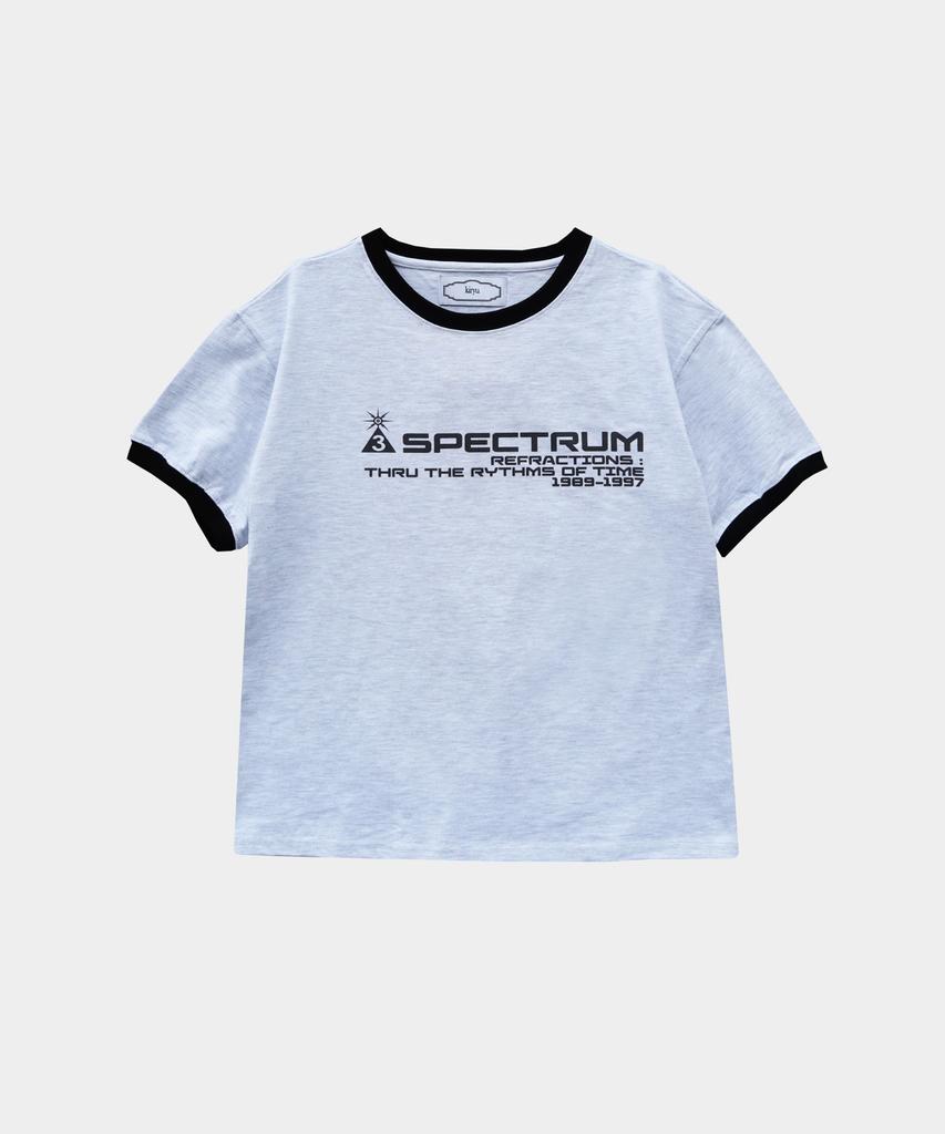 Kilyu Spectrum Ringer T-Shirt_White Melange