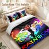 Regenbogenfreunde Bettwäsche-Set, 1 Bettbezug & 2 Kissenbezüge Weich Bequem Schlafzimmer Heimtextil Dekoration