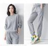 Women's Navy Blue Sweatshirt Set 2 Piece Outfit Loose Casual Pullover  Jogger Pants Tracksuit
