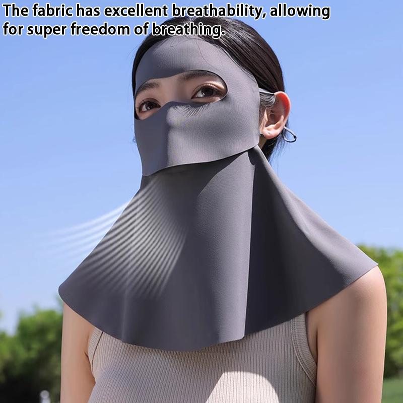 Damen Sonnenschutz-Gesichtsmaske Atmungsaktiv Und UV-Schützend Geeignet Für Sommer Outdoor Radfahren
