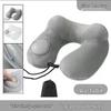 Inflatable U-Shaped Travel Pillow for Neck Support