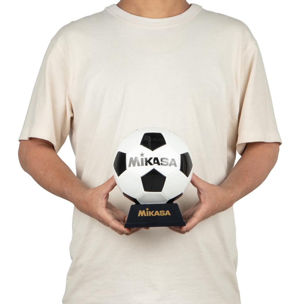 MIKASA Soccer Mascot Ball display (with stand) White/Black PKC2-W/BK