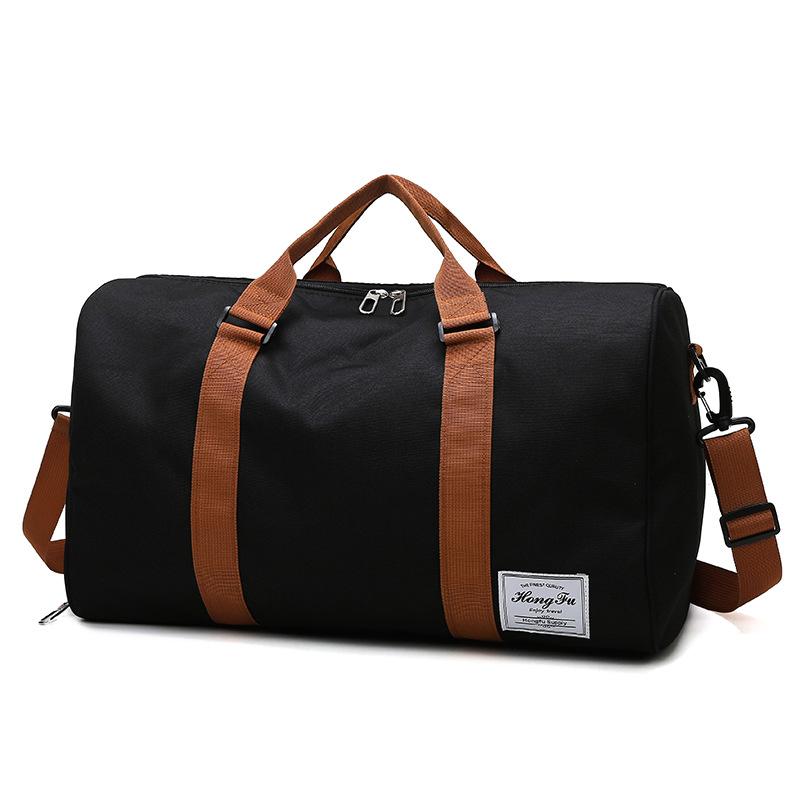 

Large capacity travel bag Large handbag Business travel bag Outdoor shoulder bag Fitness bag чорний