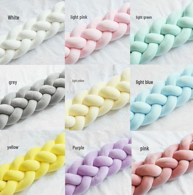 Fascia Anti-Collisione per Culla da Bambino INS: Treccia a Tre Fili Morbida Imbottitura per Quilting Fai da Te