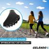 GELÄNDOX Hiking Pole Attachments [14 Pieces] Nordic Walking Rubber Buffers Trekking