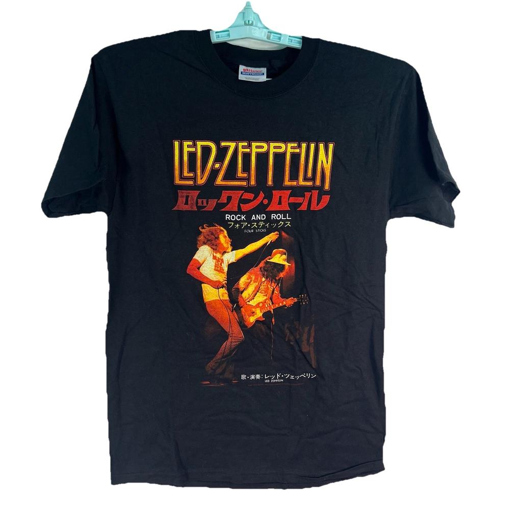 Led Zeppelin T-Shirt Adults SZ S Black Japanese Concert Classic Rock Four Sticks Unisex T-Shirt