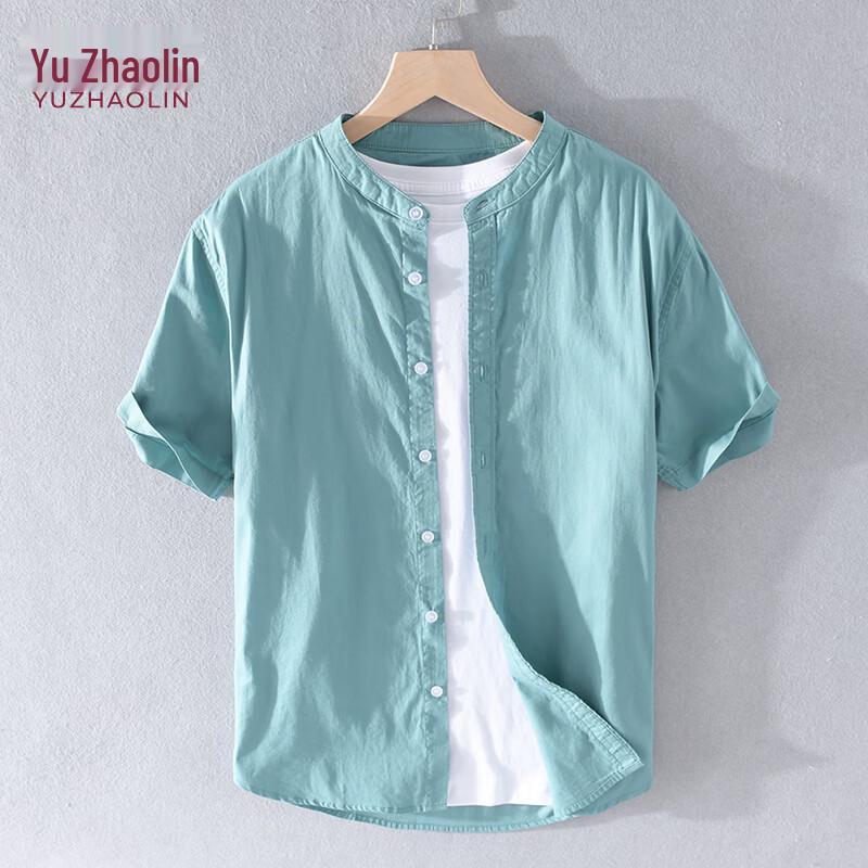 YUZHAOLIN Men s Summer Casual Short-Sleeved Shirt M
